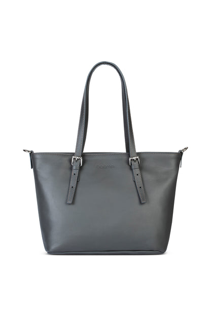 Handtasche Klein Leder Grau